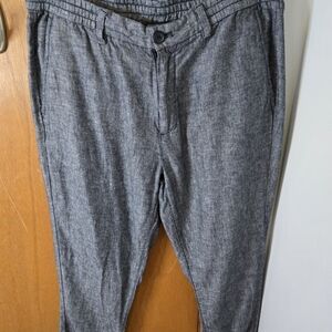 Men's Blue/Gray Casual Pants